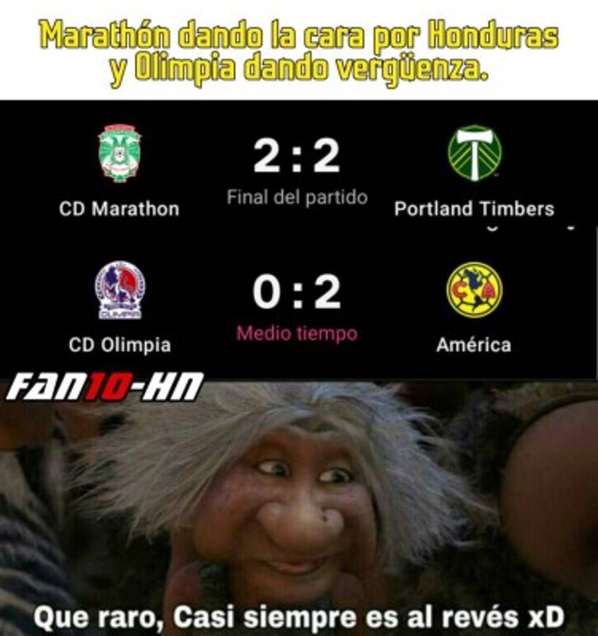 No perdonan: Los memes se burlan del Olimpia tras perder contra el América en la Champions de Concacaf