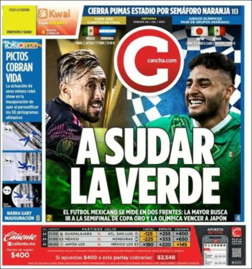 Lo que dice la prensa mexicana sobre el duelo de hoy ante Honduras en Copa Oro: 'Favorito y a demostrar la jerarquía'