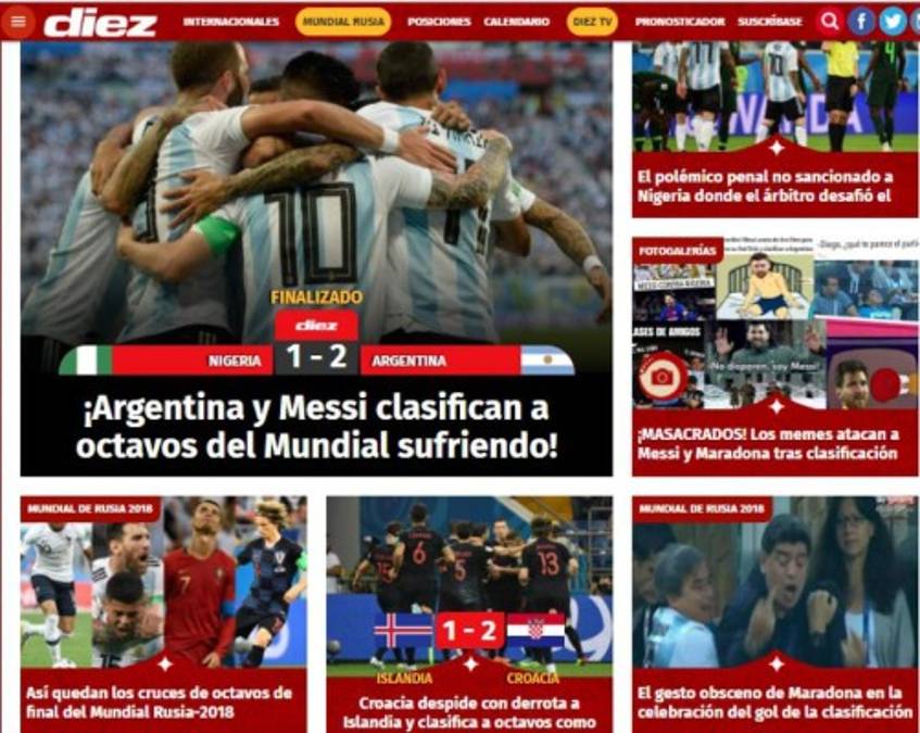 Milagro mundial y al Rojo vivo: Titulares de la prensa tras clasificación de Argentina