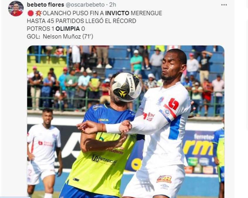 “Hasta que Olimpia lo vuelva a superar”, “Olancho enterró el invicto”: Prensa hondureña reacciona al batacazo de Potros