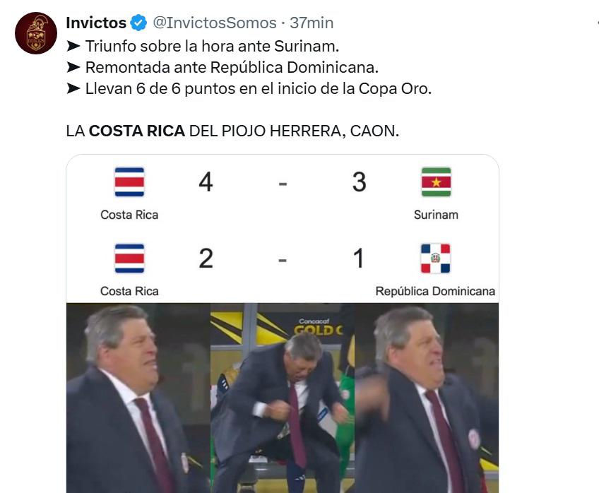 Costa Rica y Honduras andan nivel bajo y Sufrimiento tico, periodistas y medios inundan las redes tras el triunfo contra República Dominicana