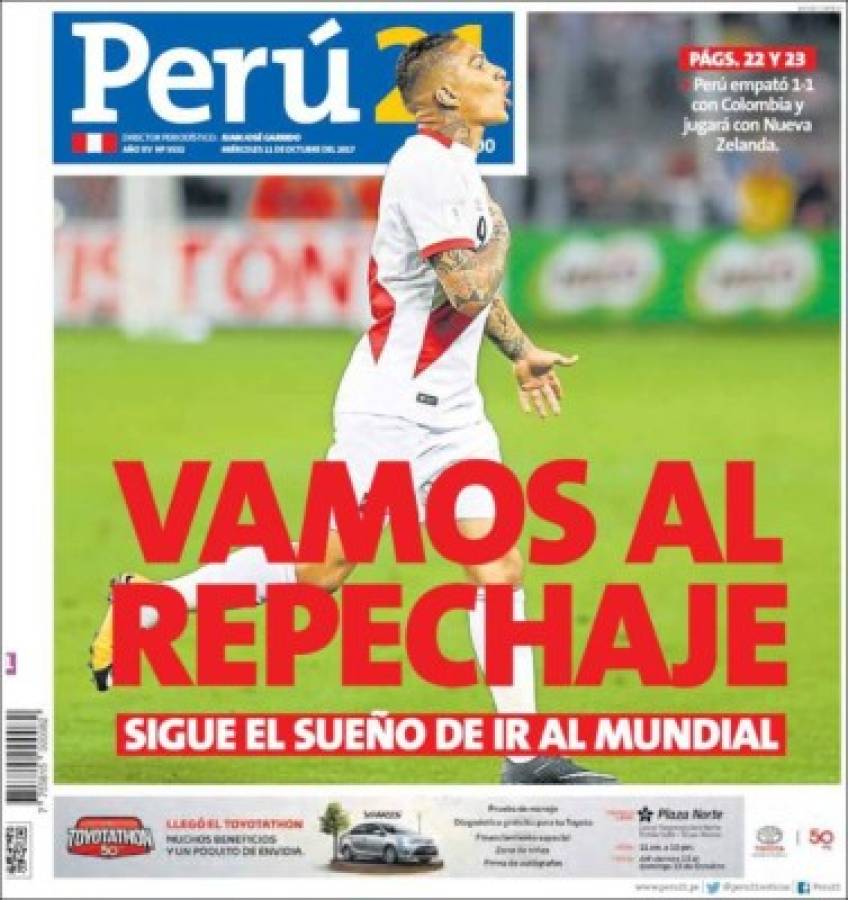 ¡EMOTIVAS! Así amanecieron las portadas tras disputarse la última fecha para Rusia 2018