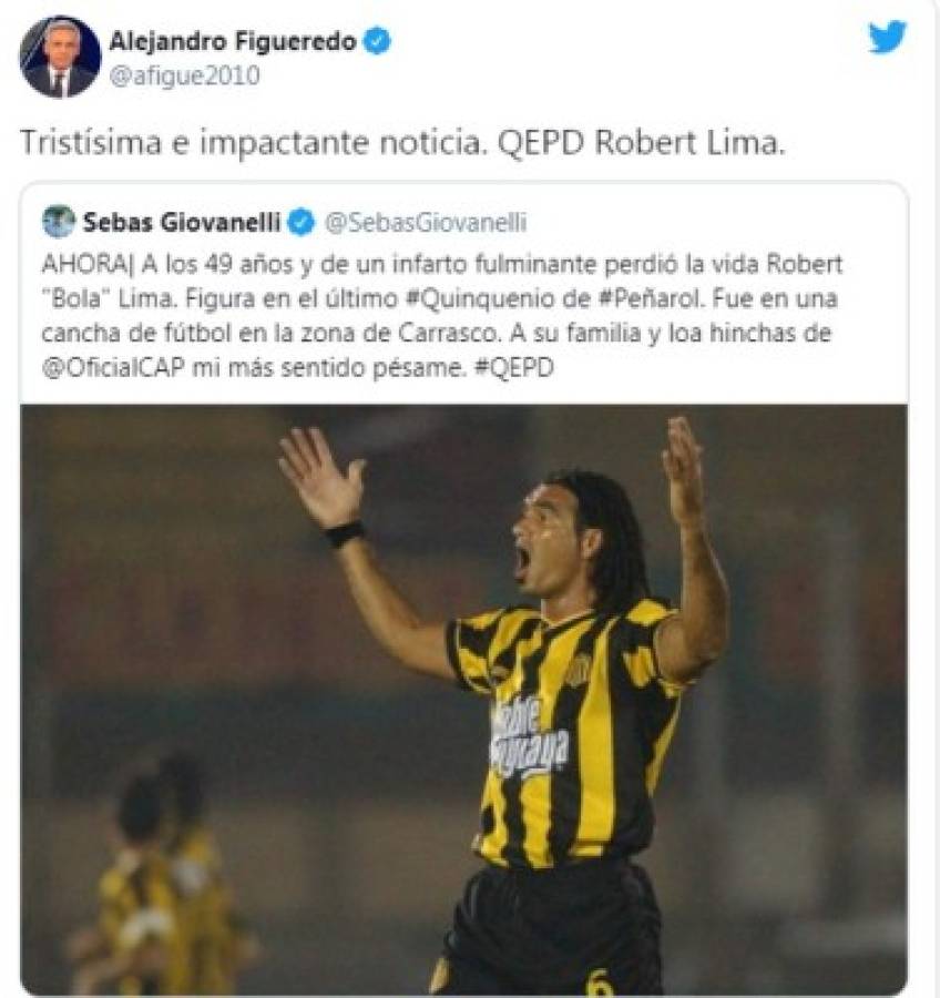 Muerte de Robert Lima estremeció al mundo del fútbol en Sudamérica: 'Esperaba que fuera un error o una mentira'