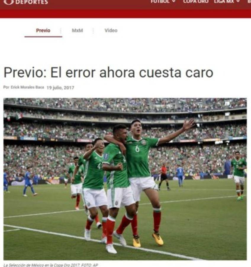 Lo que dice la prensa de México sobre juego ante Honduras: 'Matar o morir'