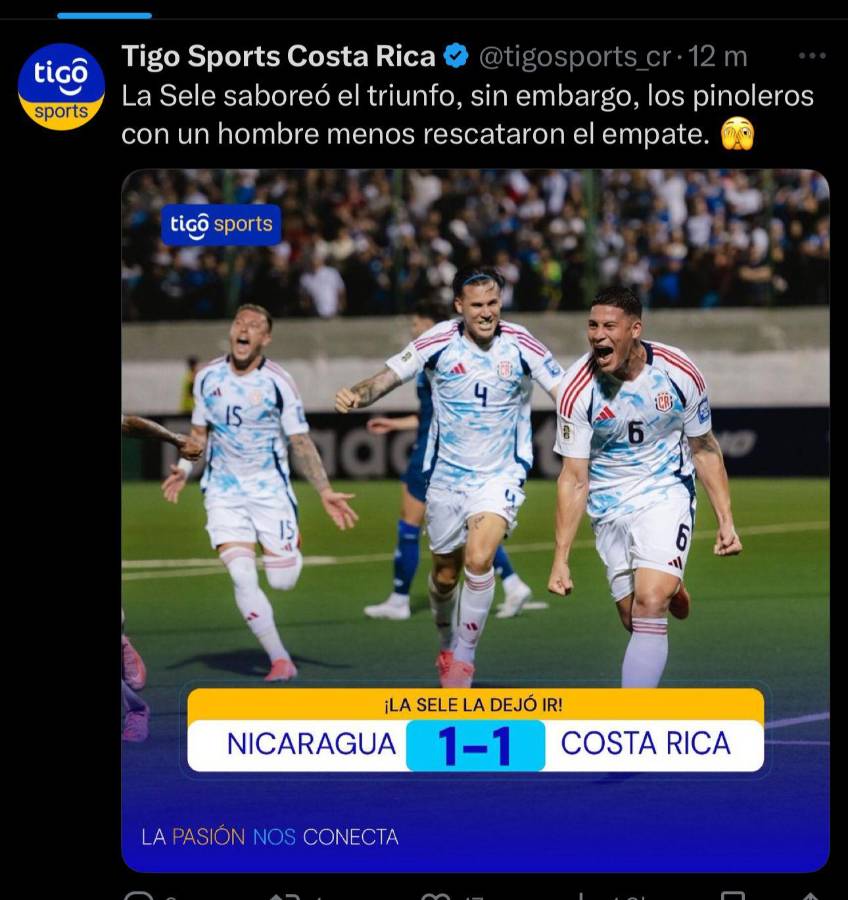 No era penal Nos bailaron: así reacciona la prensa al empate de Costa Rica ante Nicaragua ¿Qué dijo Chepebomba?