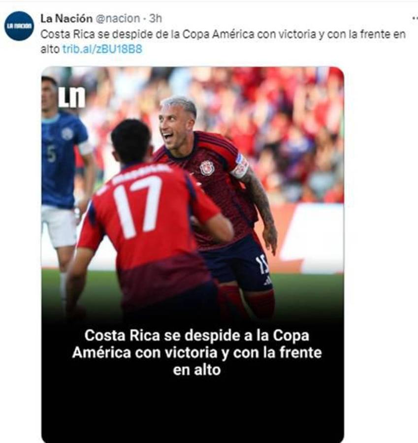 “Ticabus pa’ casa” y “a ver los cuartos por TV”: la reacción de la prensa a la eliminación de Costa Rica de la Copa América