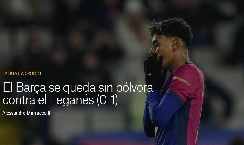 Barcelona perdió ante Leganés y así reacciona la prensa: “Ridículo colosal; qué manera de cag****”