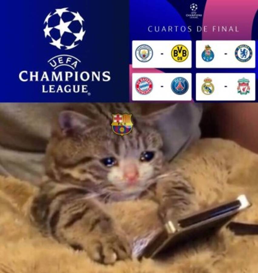 Los memes hacen pedazos al Barcelona tras el sorteo de cuartos de Champions, Real Madrid tampoco se salva