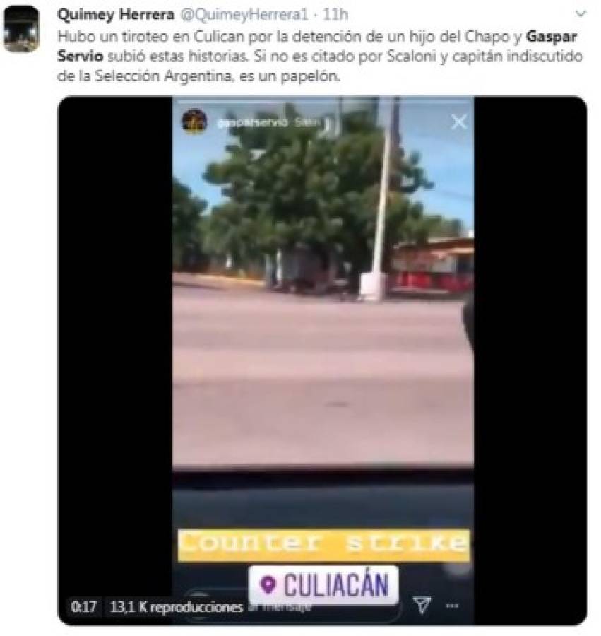 Lo que dicen en redes sociales de Gaspar Servio tras su polémico vídeo en Culiacán: 'Futbolista sin cerebro' 