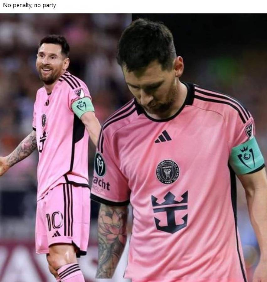 “No penalti, no party”: ácidos memes contra Messi luego de ser eliminados por Monterrey en Concacaf