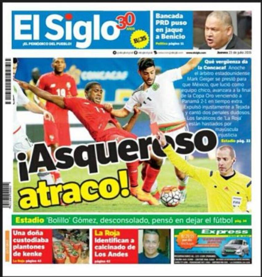 Principales portadas de México, Panamá y el mundo tras el México-Panamá