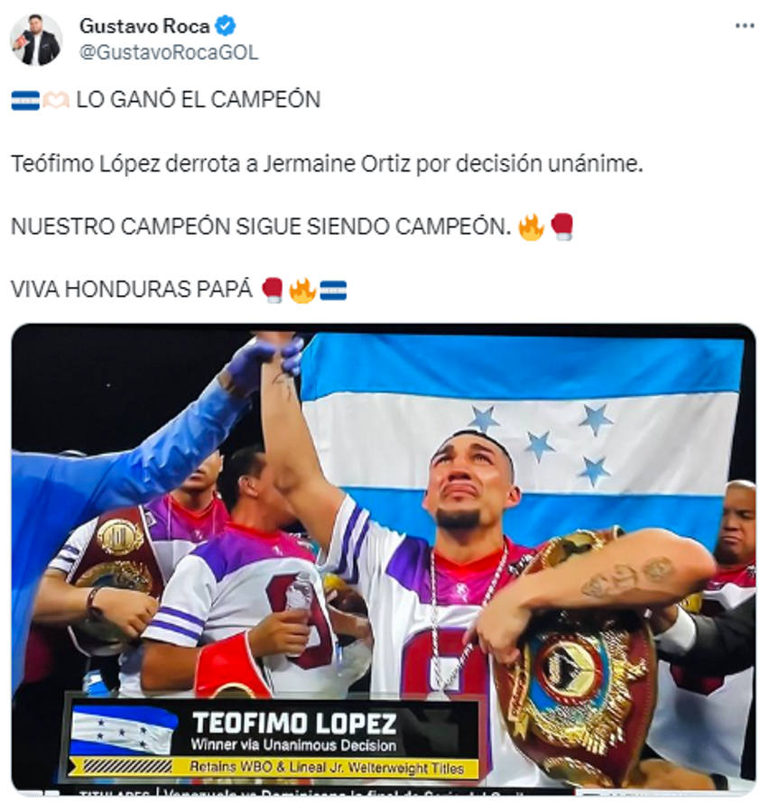 Teófimo López retuvo la corona con polémica y la prensa reacciona: “Defensa exitosa” y “Jamaine Ortiz fue robado”