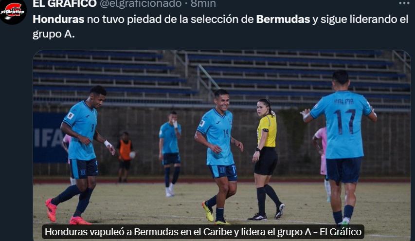 ¿Era para goleada? Prensa deportiva reacciona a la victoria de Honduras vs Bermudas: “Rueda logró triunfo aplastante”