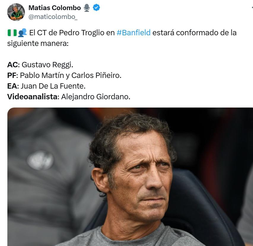 Troglio a Banfield: opiniones divididas de los aficionados por el fichaje del técnico: buena suerte, la van a necesitar