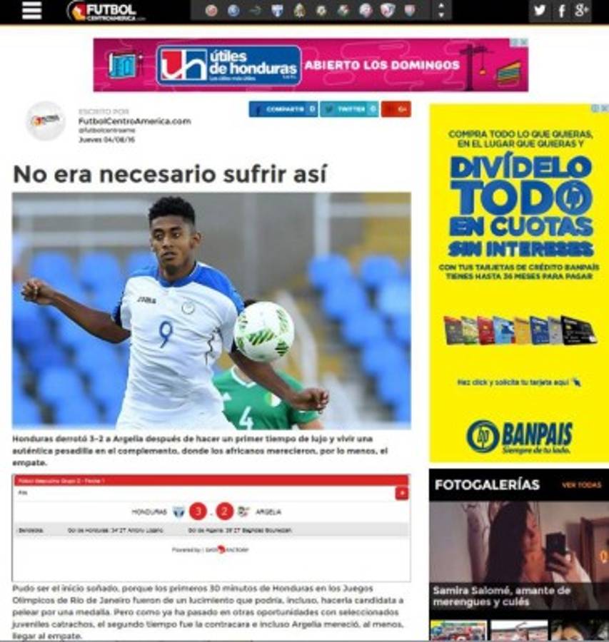 Prensa internacional sobre Honduras: 'No era necesario sufrir tanto'