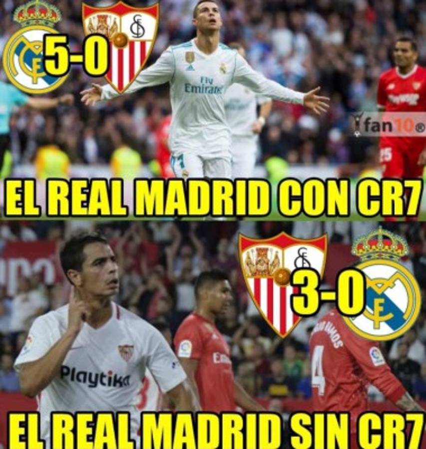 Memes: Hacen pedazos al Real Madrid tras caer goleado ante el Sevilla