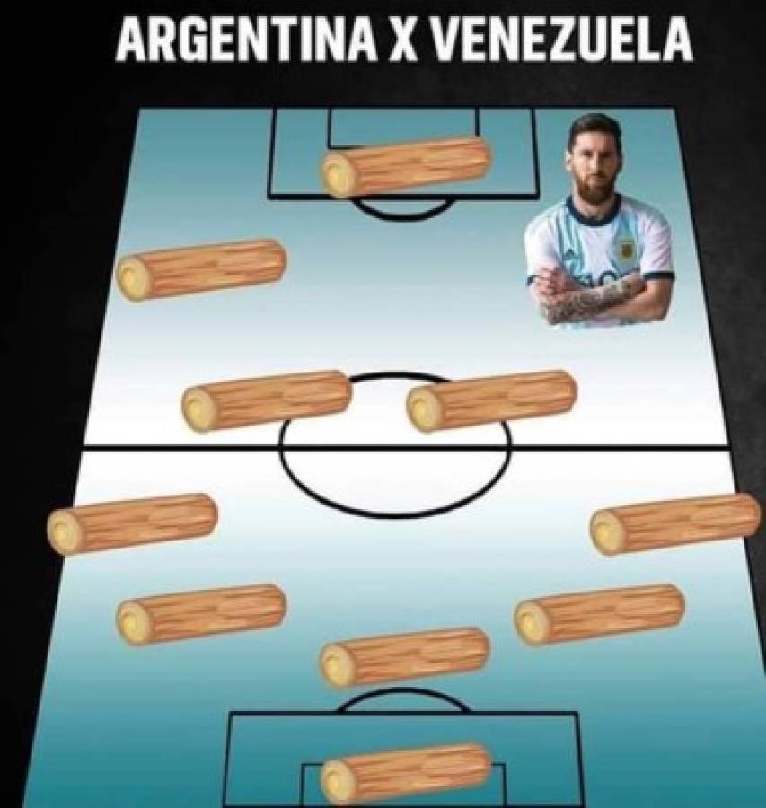 Los memes trituran a Messi por la derrota de Argentina ante Venezuela