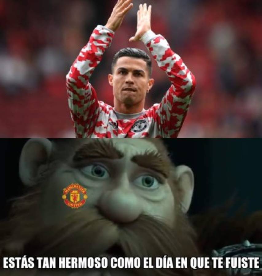 Cristiano Ronaldo hizo doblete con el United y estos son los mejores memes de su debut; Messi protagonista