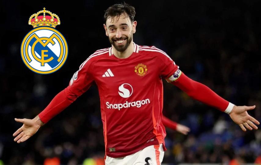 Bruno Fernandes tendría la posibilidad de recarla al Real Madrid en la próxima temporada.