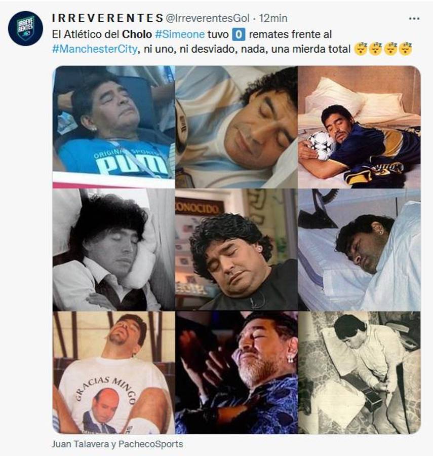 Los memes destrozan a Simeone y al Atlético por jugar metido atrás ante el Manchester City en Champions