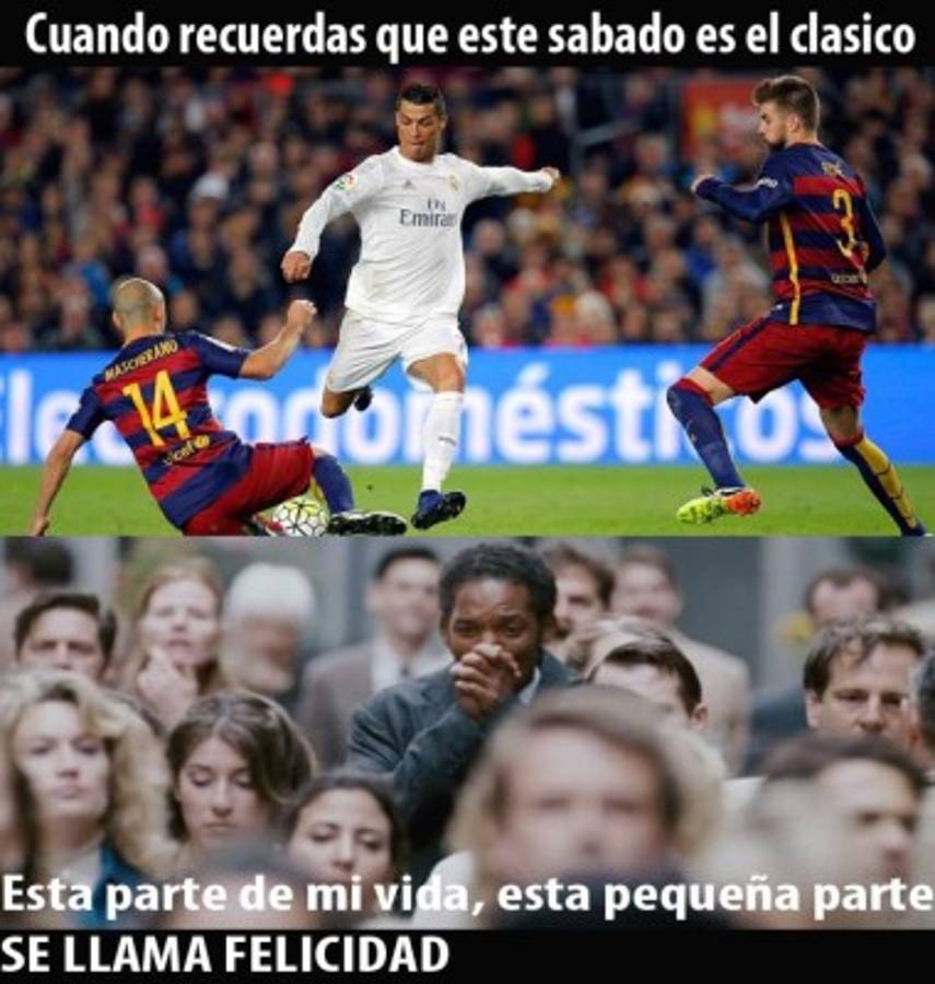 Destrozan a Cristiano en los memes previo al clásico Barcelona-Real Madrid