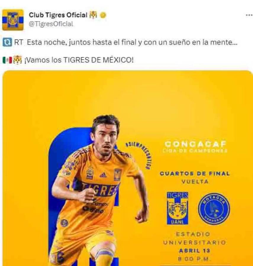 “Le vamos a meter tres al Motagua”, “Tigres va a resurgir”: Prensa mexicana ve de menos a las “Águilas” en El Volcán
