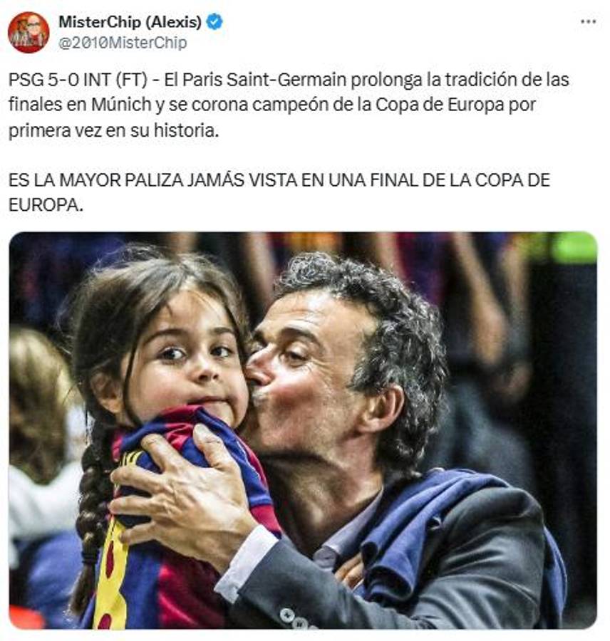 PSG ganó su primera Champions con una paliza y así reacciona la prensa: Qué suerte tuvo el Barcelona de quedar eliminado