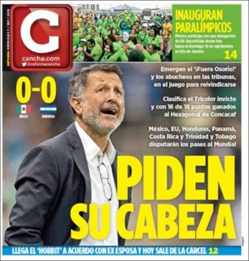 Titulares de portadas en México: '¿Por los suelos, a qué juega?'