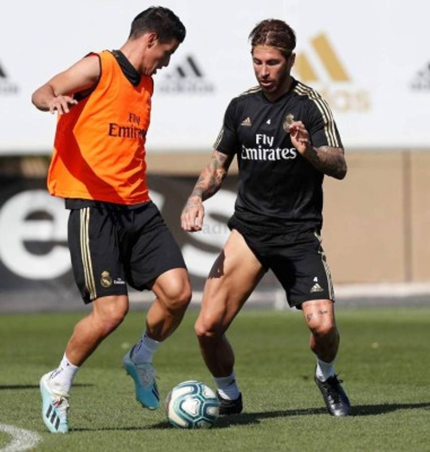 FOTOS: Nuevo integrante, una baja y la 'jugadita' de James en el entrenamiento del Real Madrid  