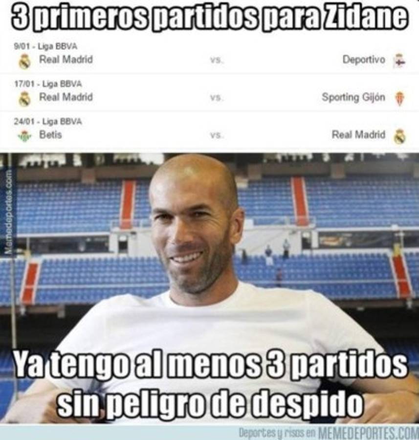Los memes también arrasaron en el primer día de Zidane con el Madrid