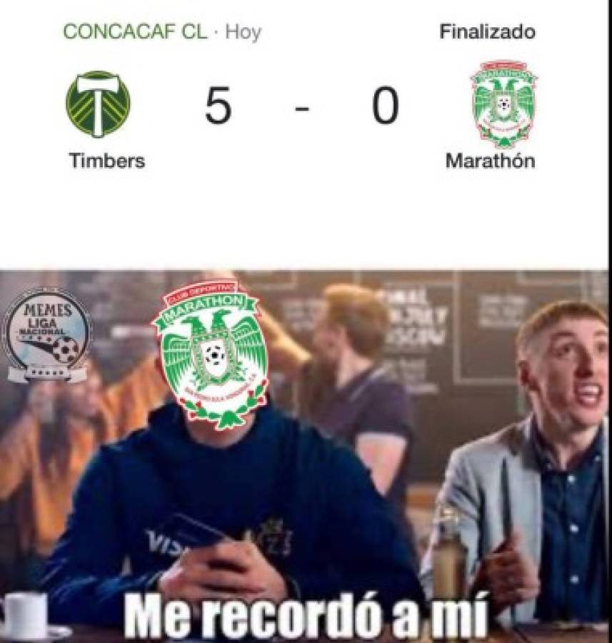 Humillan a Marathón con memes tras la paliza ante el Portland en la Concachampions