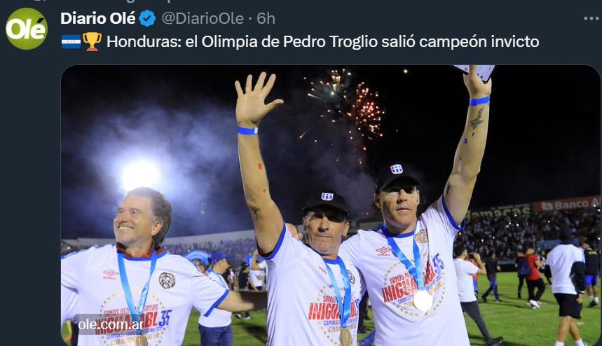 Prensa internacional se rinde ante el Olimpia de Troglio: “Leyenda total”, “No para de dar vueltas”
