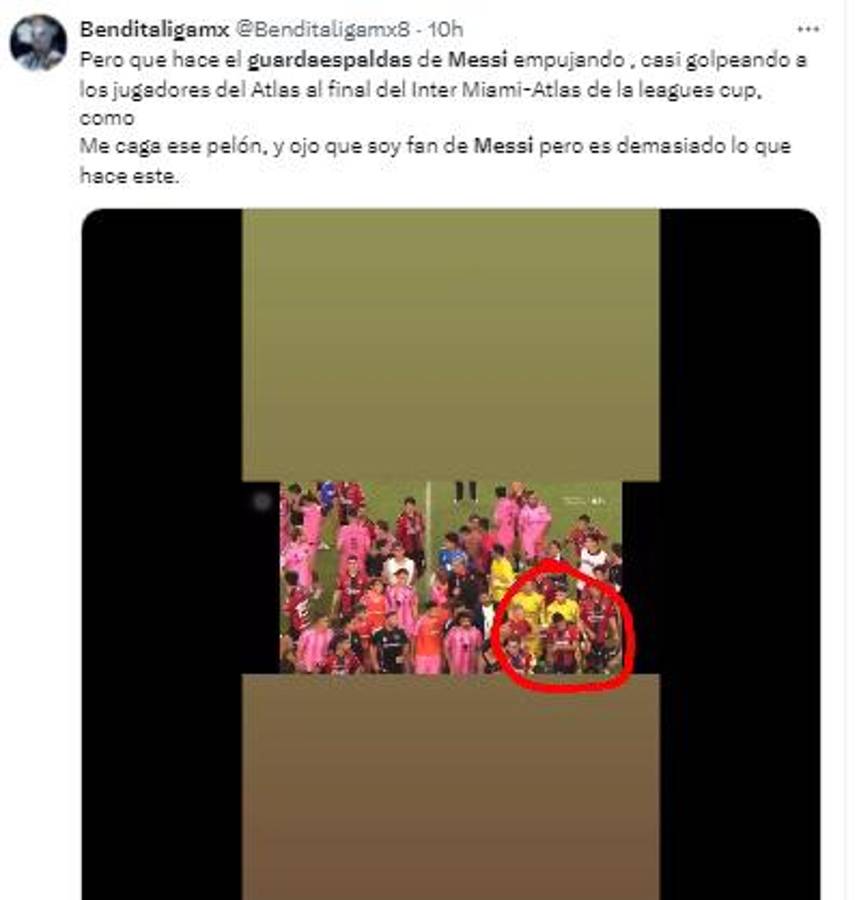 Todo México indignado por culpa del guardaespaldas de Messi: el gesto que no soportan y la decisión del Atlas ante Concacaf