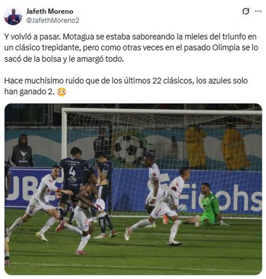 Motagua se dejó empatar de Olimpia en polémico clásico y lo que dice la prensa: Les entra el tembleque; increíble lo del árbitro