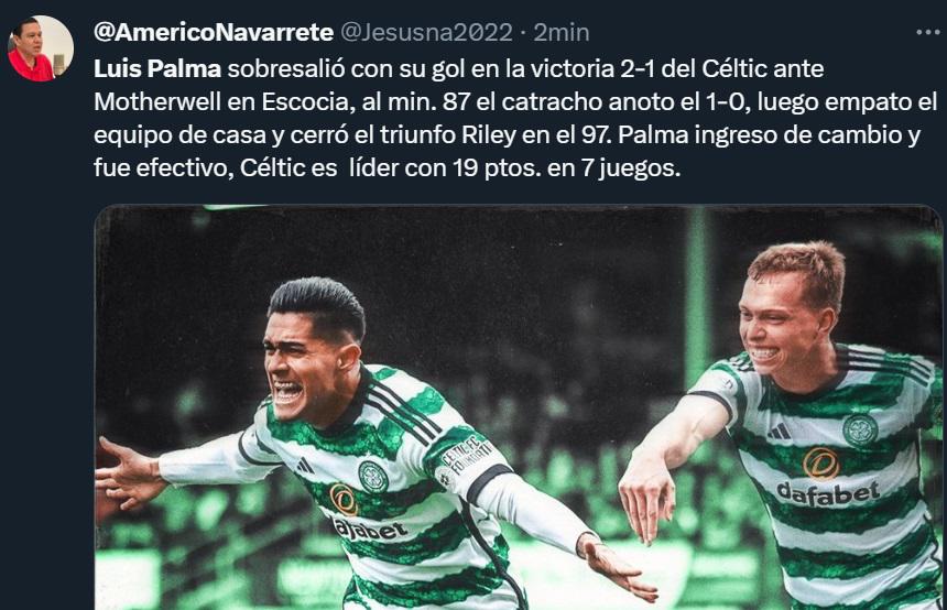 “Palma está cumpliendo sus sueños”, “Empezó a dar frutos”: Prensa hondureña e internacional halaga golazo del catracho con el Celtic