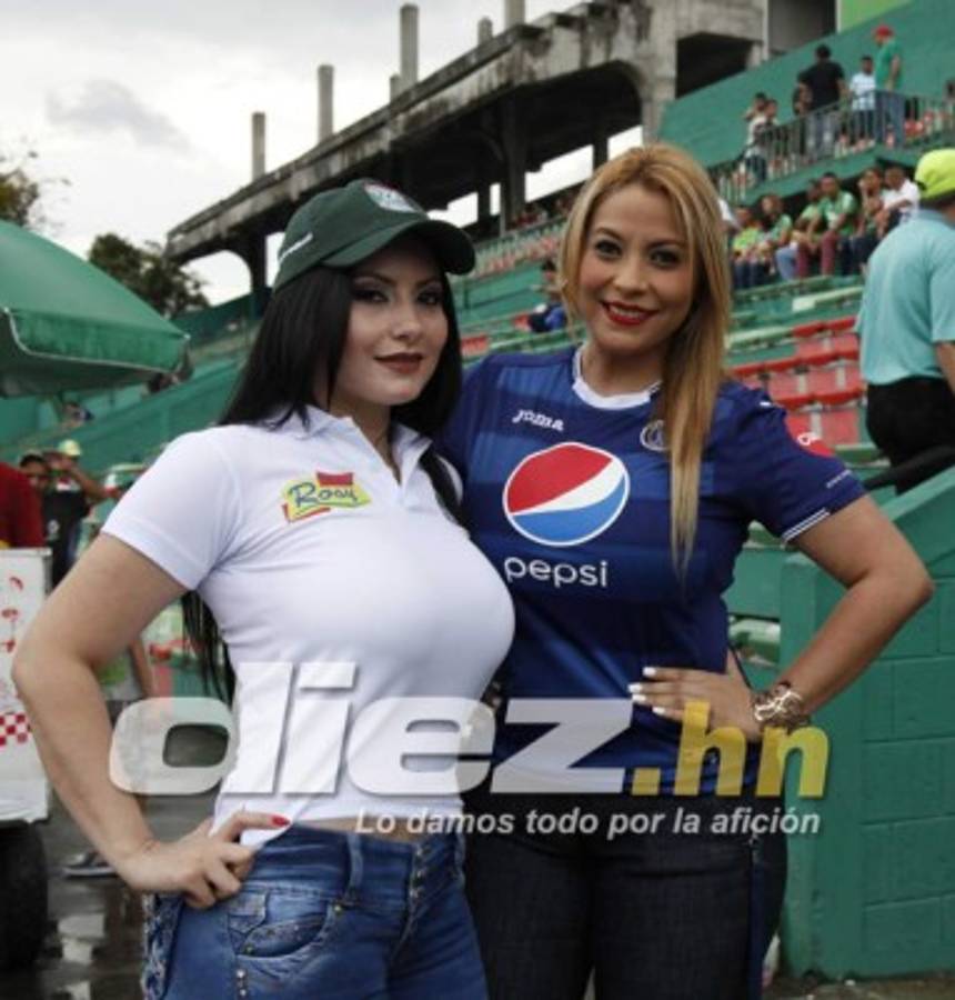 Las hermosuras que adornaron el clásico Marathón-Motagua