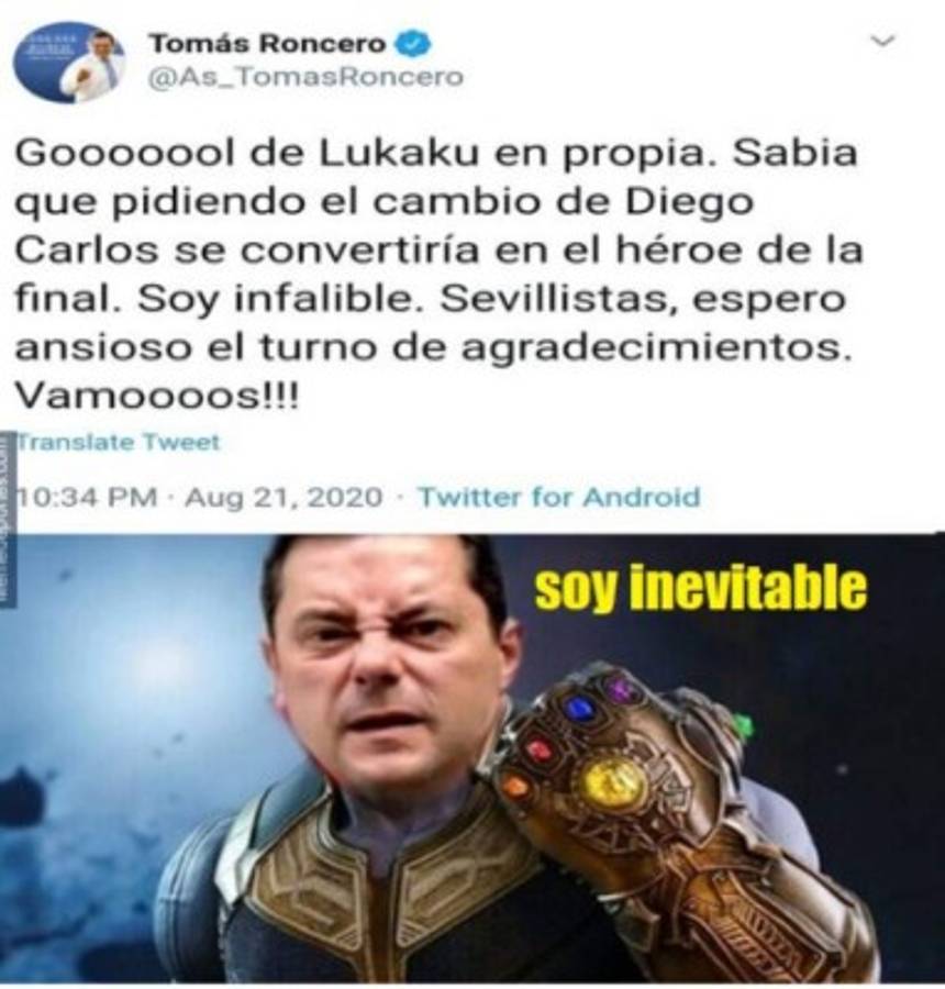 Los memes destrozan al Inter y Chicharito tras el nuevo título de Europa League del Sevilla