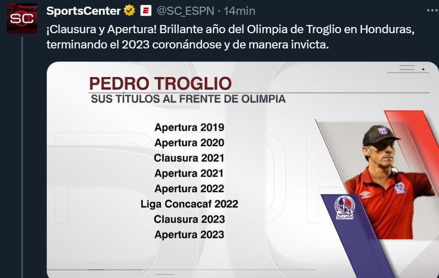Prensa internacional se rinde ante el Olimpia de Troglio: “Leyenda total”, “No para de dar vueltas”