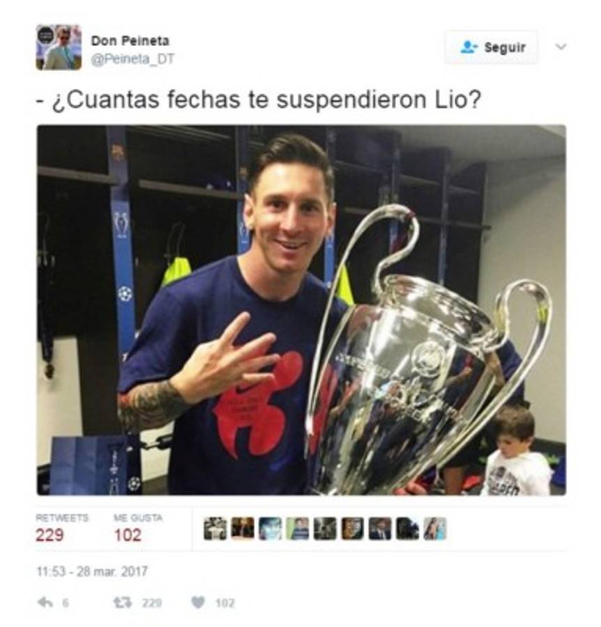 ¡Acribillan a Messi! El argentino es víctima de memes tras la sanción de FIFA
