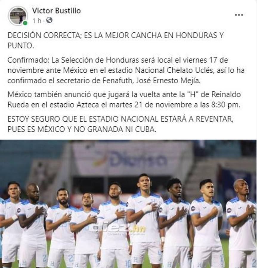 Lo que dicen los periodistas de Honduras sobre la decisión de jugar ante México en el estadio Nacional: “Es la mejor cancha y punto”