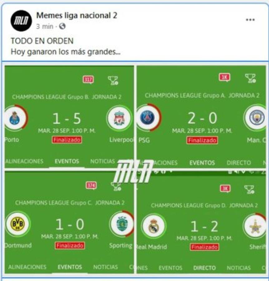 Real Madrid cae ante el Sheriff, Messi se acostó en la barrera y los memes los destrozan