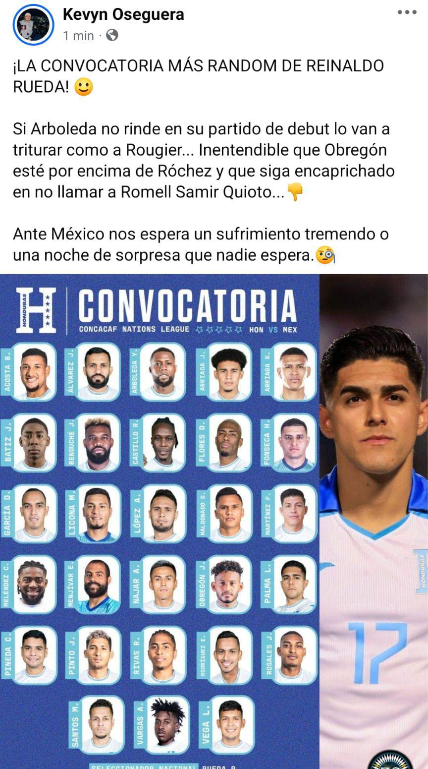 Así reaccionó la prensa a la convocatoria de Reinaldo Rueda para el Honduras-México: críticas por descartes y Quioto