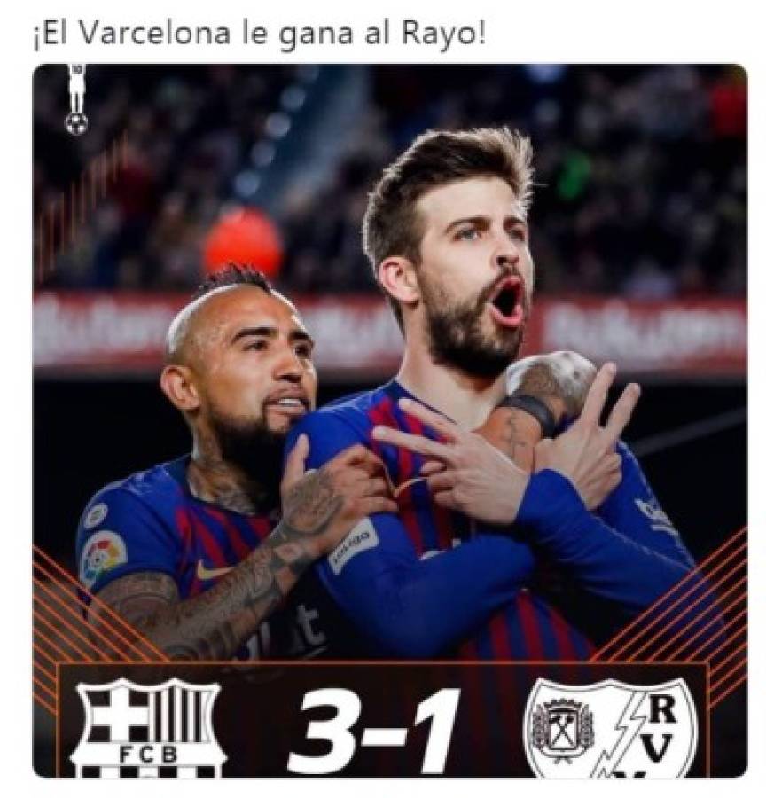 ¡Crueles! Los memes del triunfo del Barcelona sobre el Rayo en LaLiga