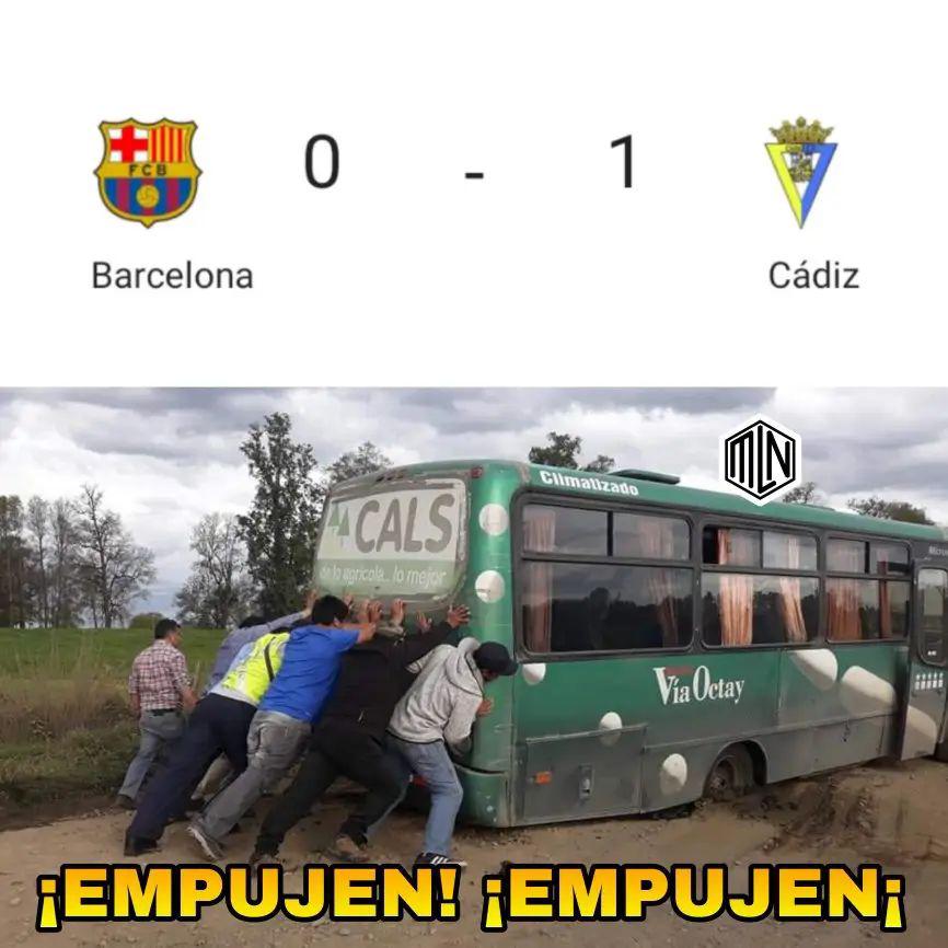 ¡Se fundió la Xavineta! Los crueles memes que hacen pedazos a Barcelona por perder contra Cádiz y dejarle el título al Real Madrid