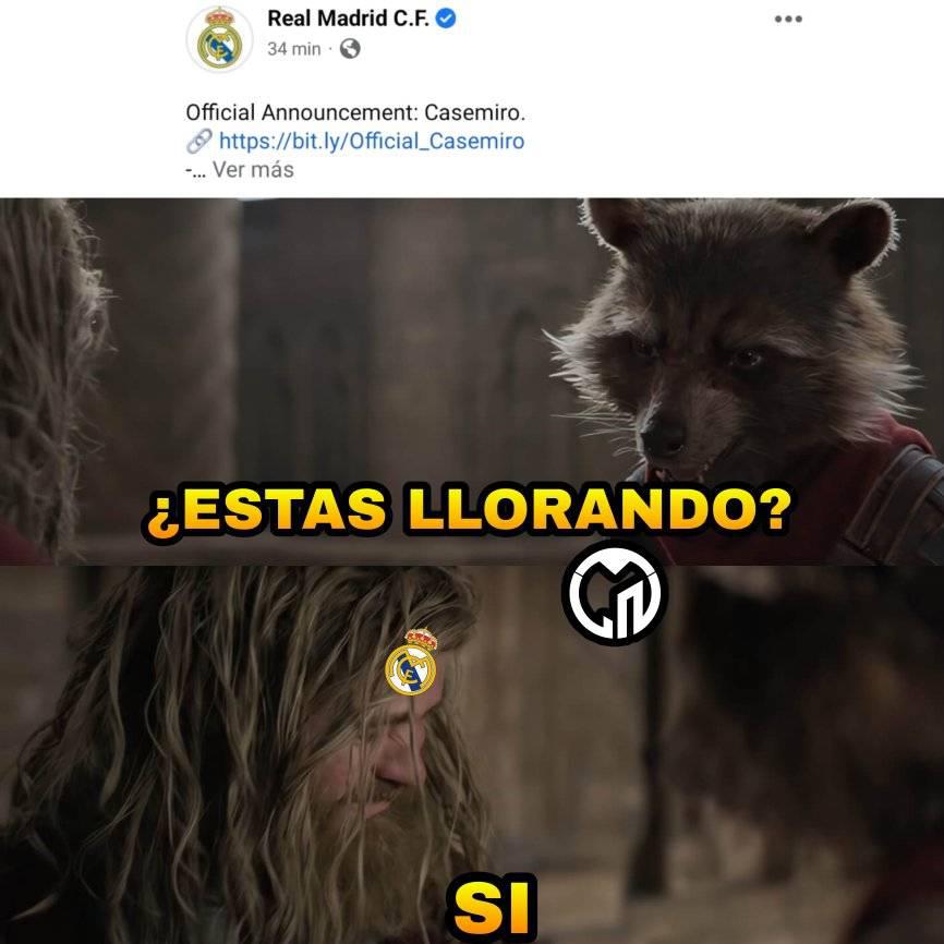 Cristiano y Varane son protagonistas: Los jocosos memes que deja la marcha de Casemiro del Real Madrid