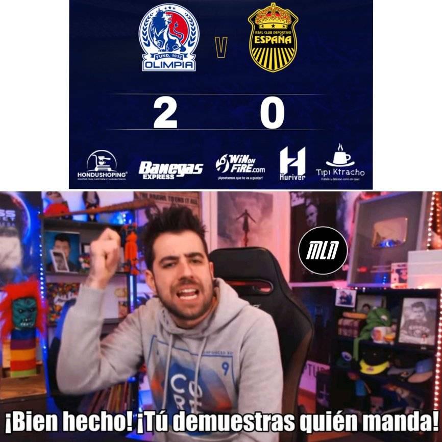 ¡Para reír! Real España se vio mal ante Olimpia y así se burlaron los memes tras la final de ida de la Liga Nacional