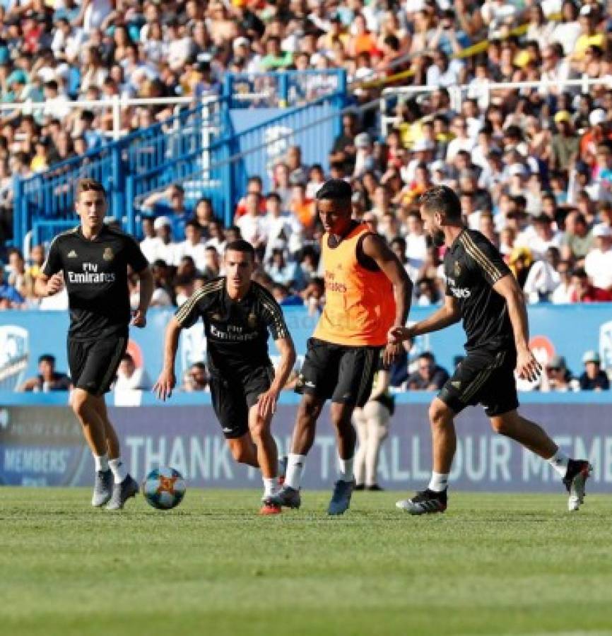 La vuelta de Zidane, la magia de Hazard y con estadio lleno, así entrenó el Real Madrid en Montreal