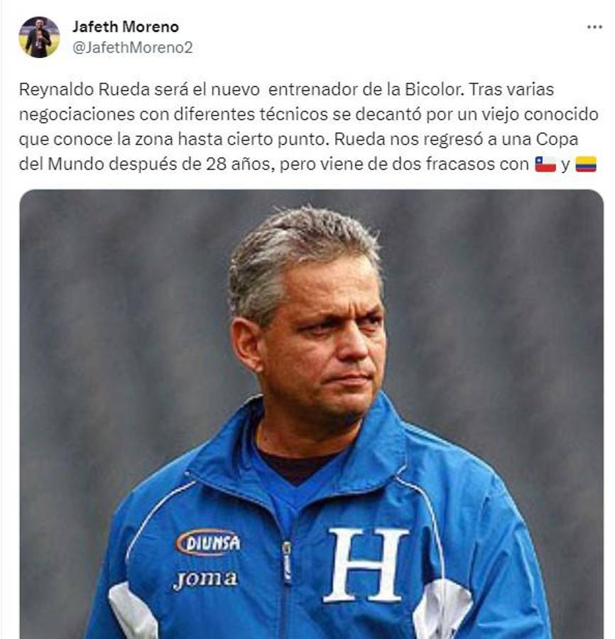Lo que dice la prensa hondureña sobre la llegada de Reinaldo Rueda a la Selección Nacional: “Ojalá pueda unir al país”