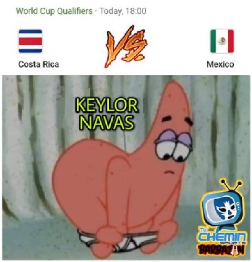 Los otros memes de la jornada 2 de la eliminatoria: Burlas a Keylor Navas, México y Honduras