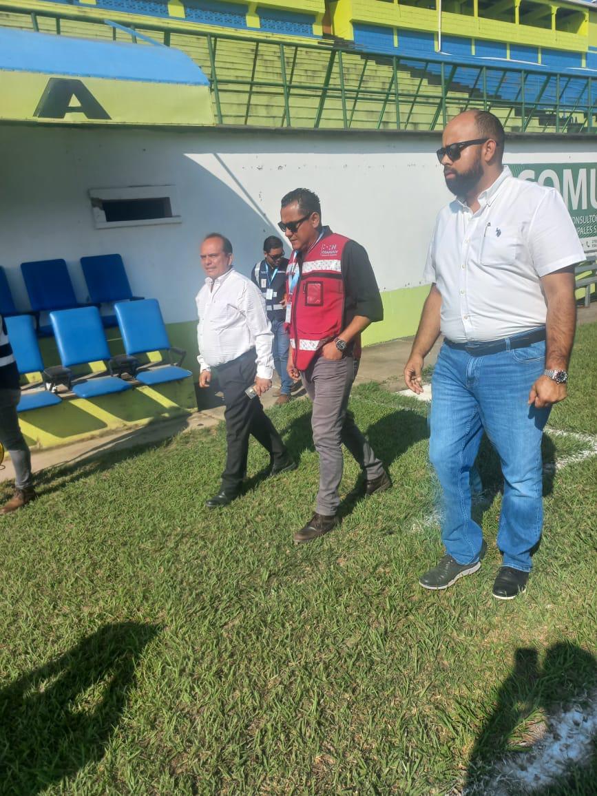 El estadio Juan Ramón Brevé Vargas de Juticalpa tendrá grama híbrida; ya iniciaron las mediciones y estudios